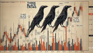Three Black Crows Candlestick Pattern 5 Three Black Crows candlestick pattern